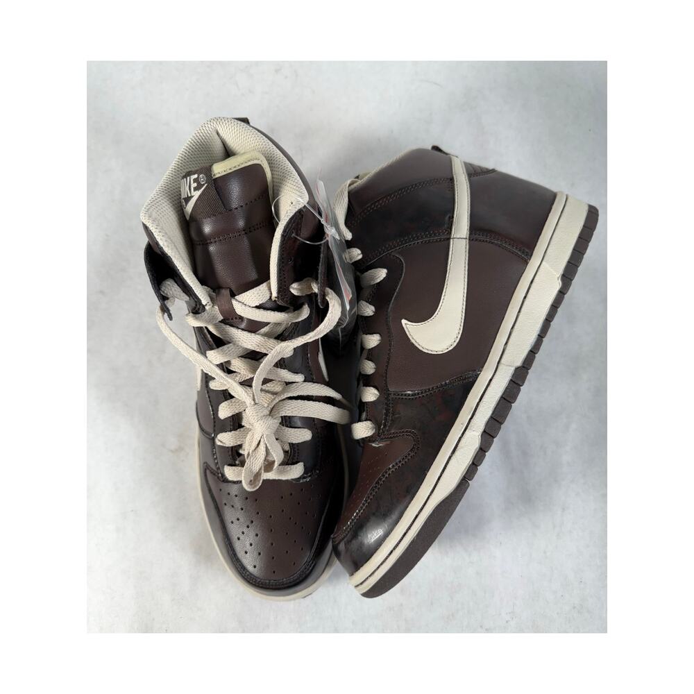 Nike SB Dunk High Premium "Woodgrain" Sneakers – Men’s 8 – 312786-223 – NIB